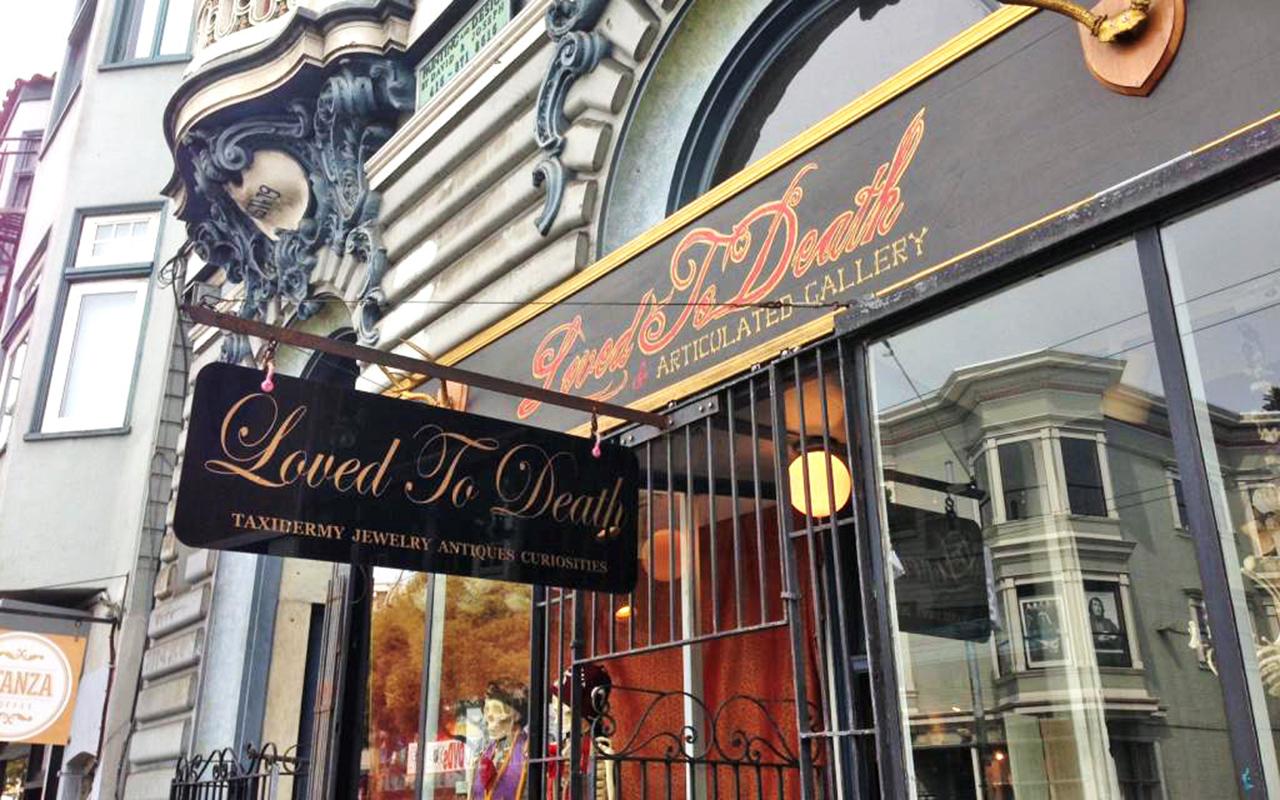 Loved to Death Store front in San Francisco, CA